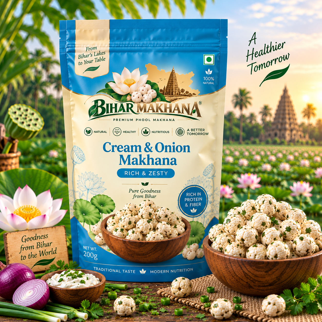 Cream & Onion Makhana